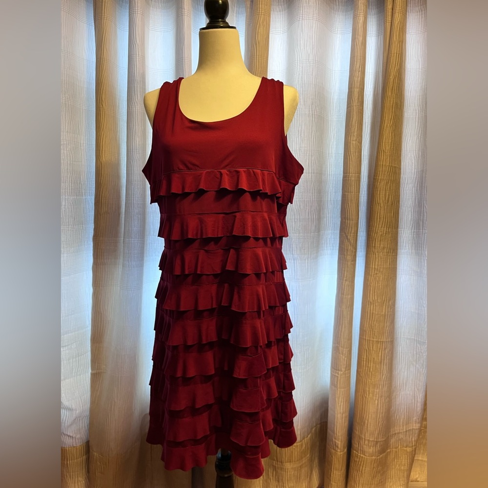 Red cocktail dress